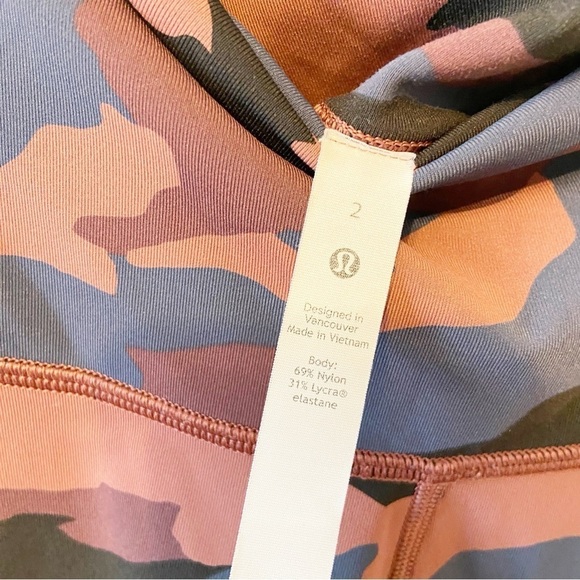 Lululemon Wunder Under High-Rise Tight 25" Heritage Camo Smoky Red Night Sea 2 - Picture 7 of 12